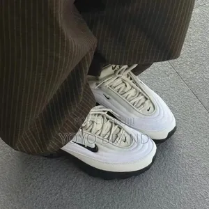 Nike Air Max Portal Phantom, Black, and Desert Khaki