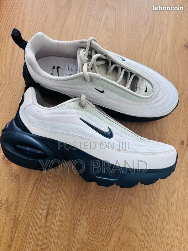 Nike Air Max Portal Phantom, Black, and Desert Khaki