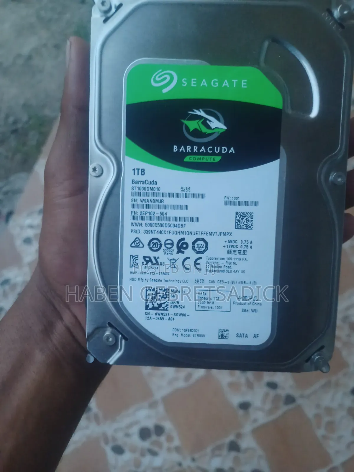 Harddisk Itnernal 1tb