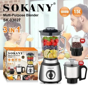 Sokany 3-in-1 Multi-Purpose Blender