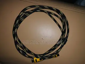 Golden and Black Hdmi