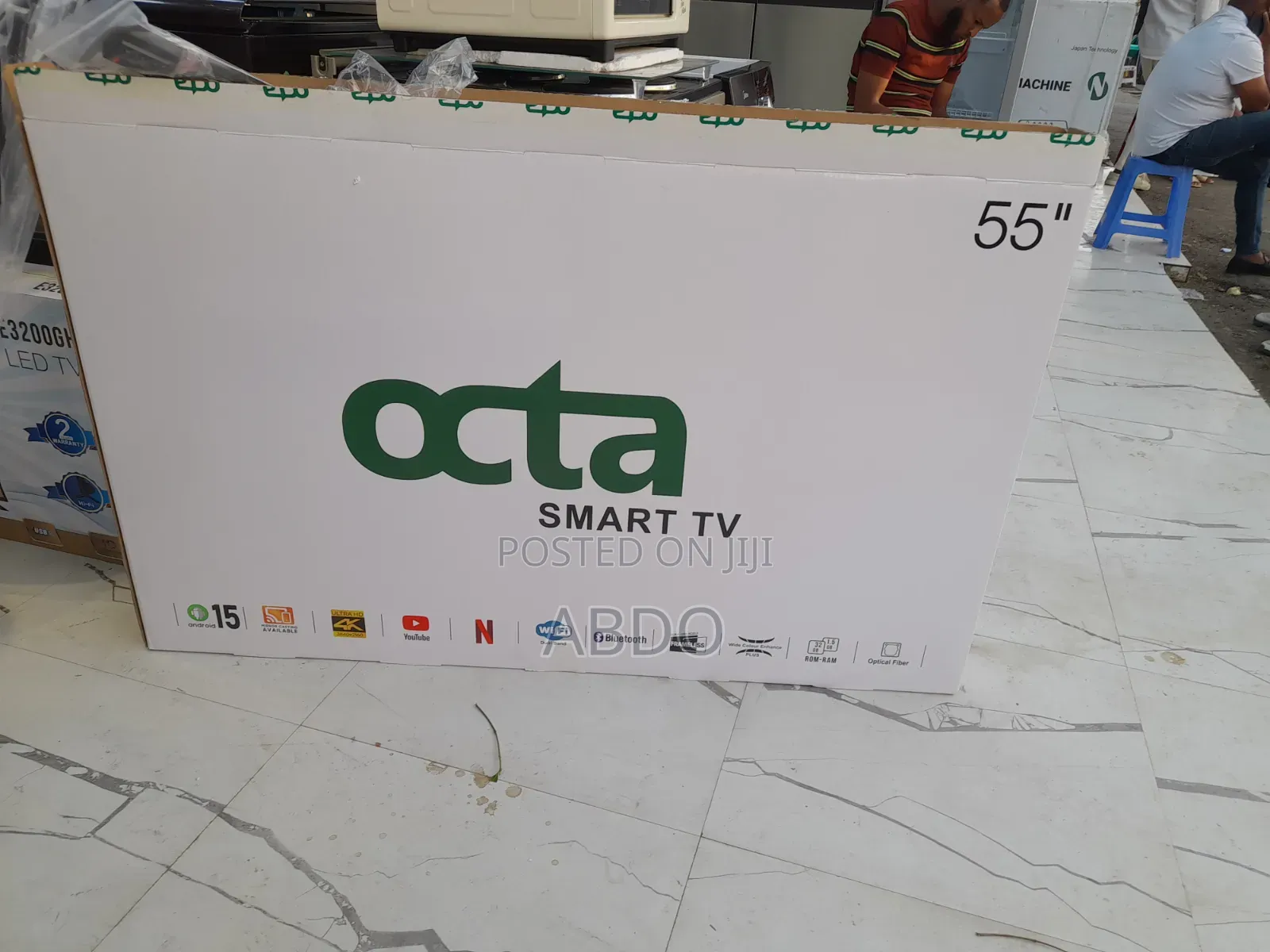 Octa Smart Tv 55 Inch Andraid Framless 2026 Quality Brand Tv Hifi