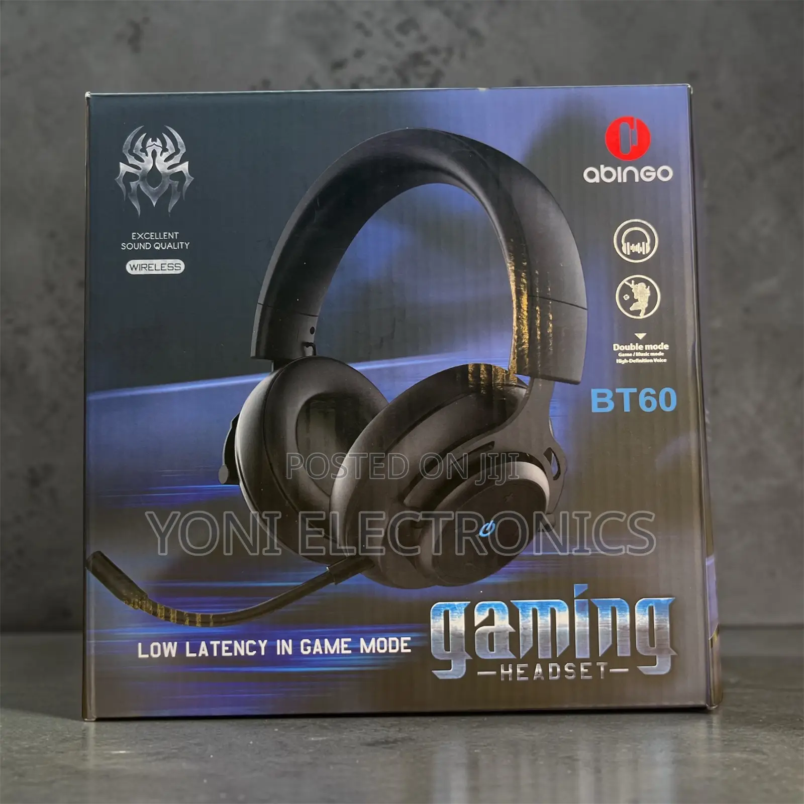 Abingo Bt60 Wireless Gaming Headset - Low Latency, Dual Mod, Bluetooth