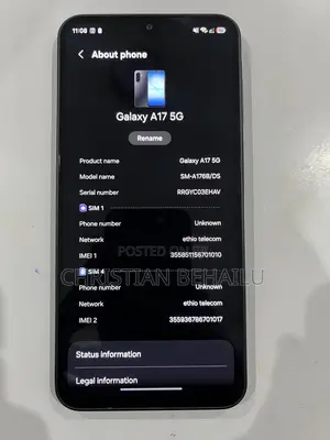 New Samsung Galaxy A17 5G 256 GB Black