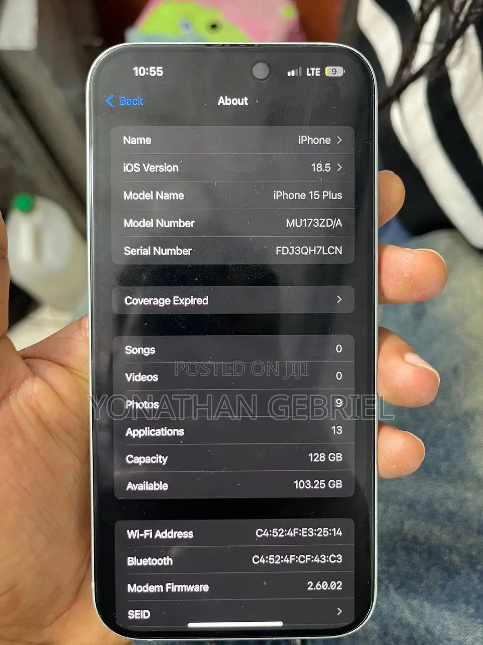 New Apple iPhone 15 Plus 128 GB Gray