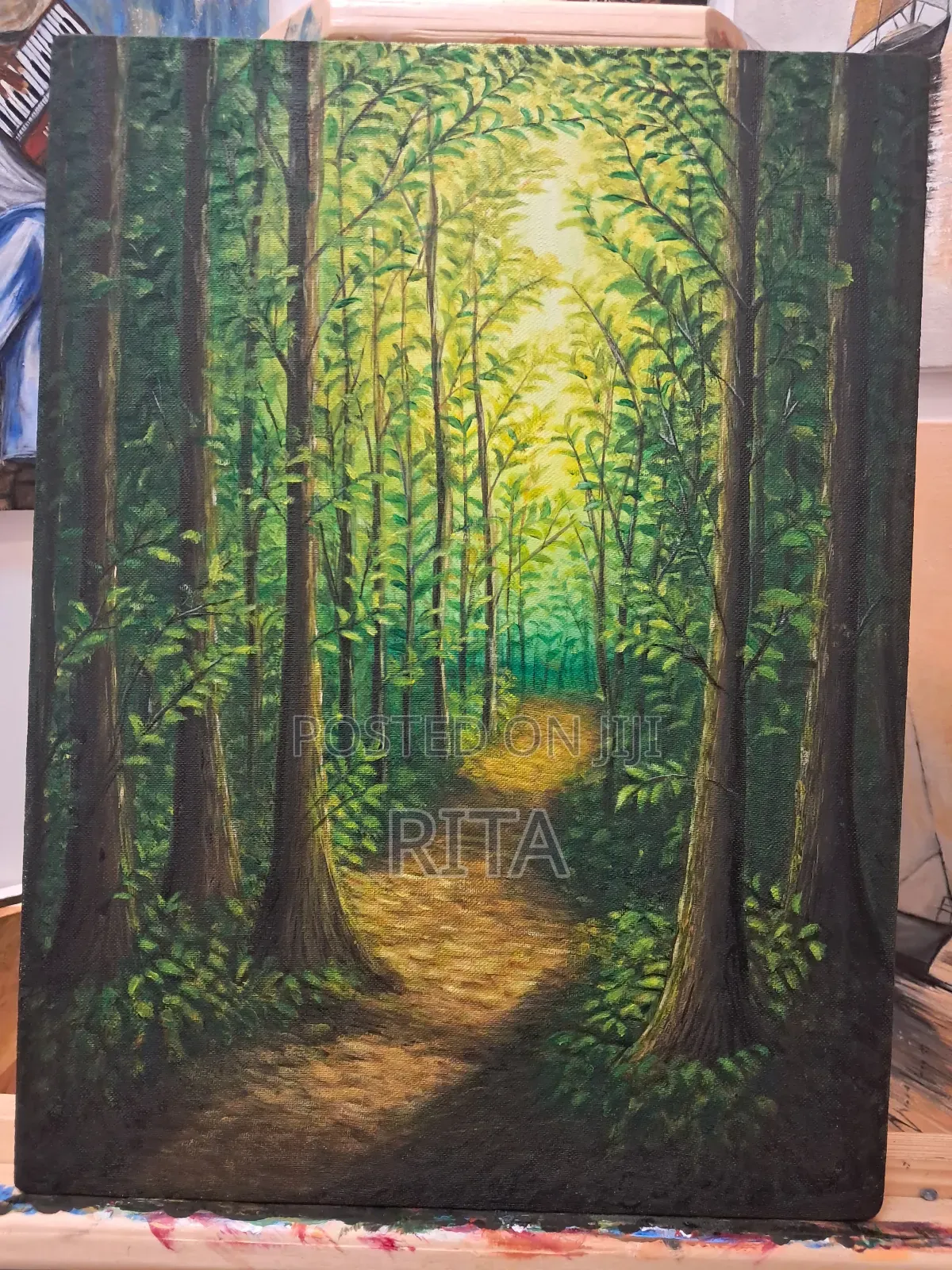 Forest Painting on Canvas Size 40x30
