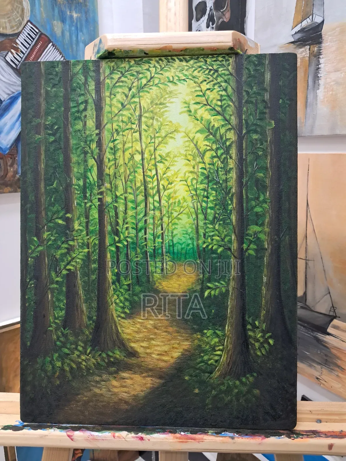 Forest Painting on Canvas Size 40x30