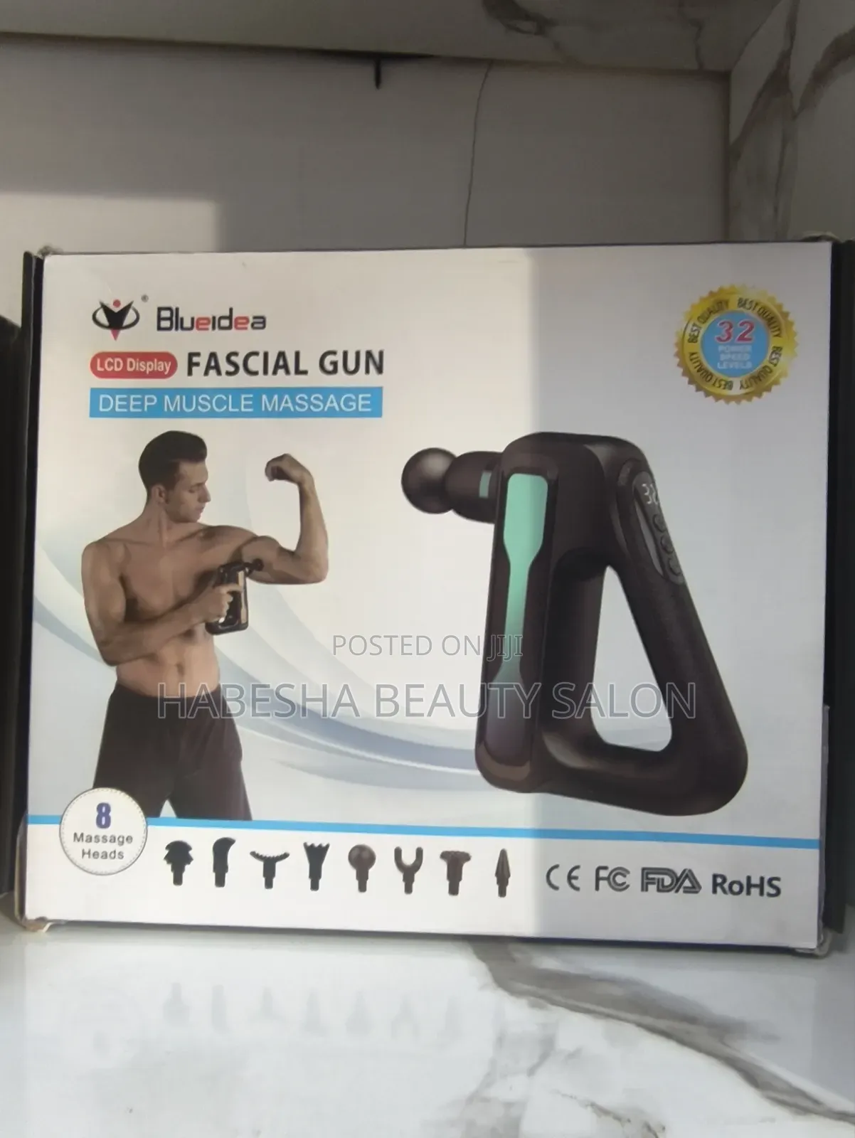 Blueidea LCD Display Fascial Gun