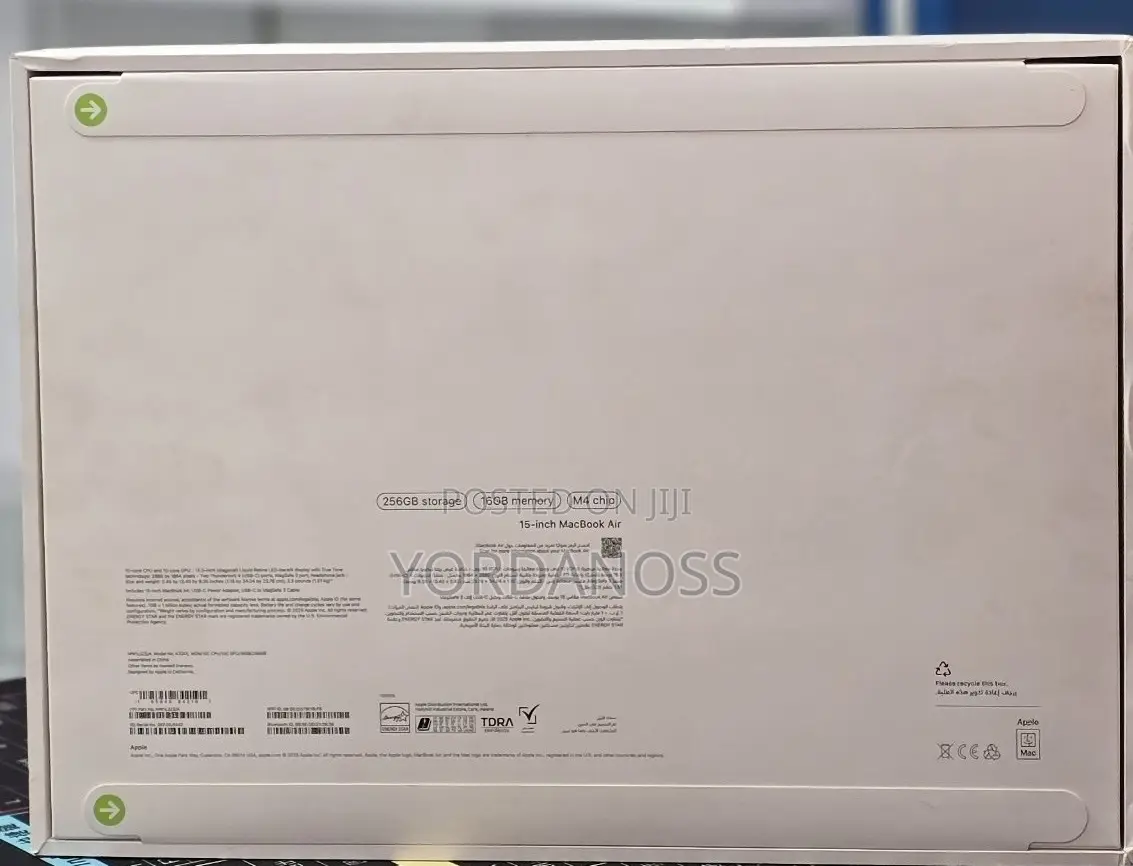 New Laptop Apple MacBook Air 2026 M5 16GB Apple M5 SSD 256GB