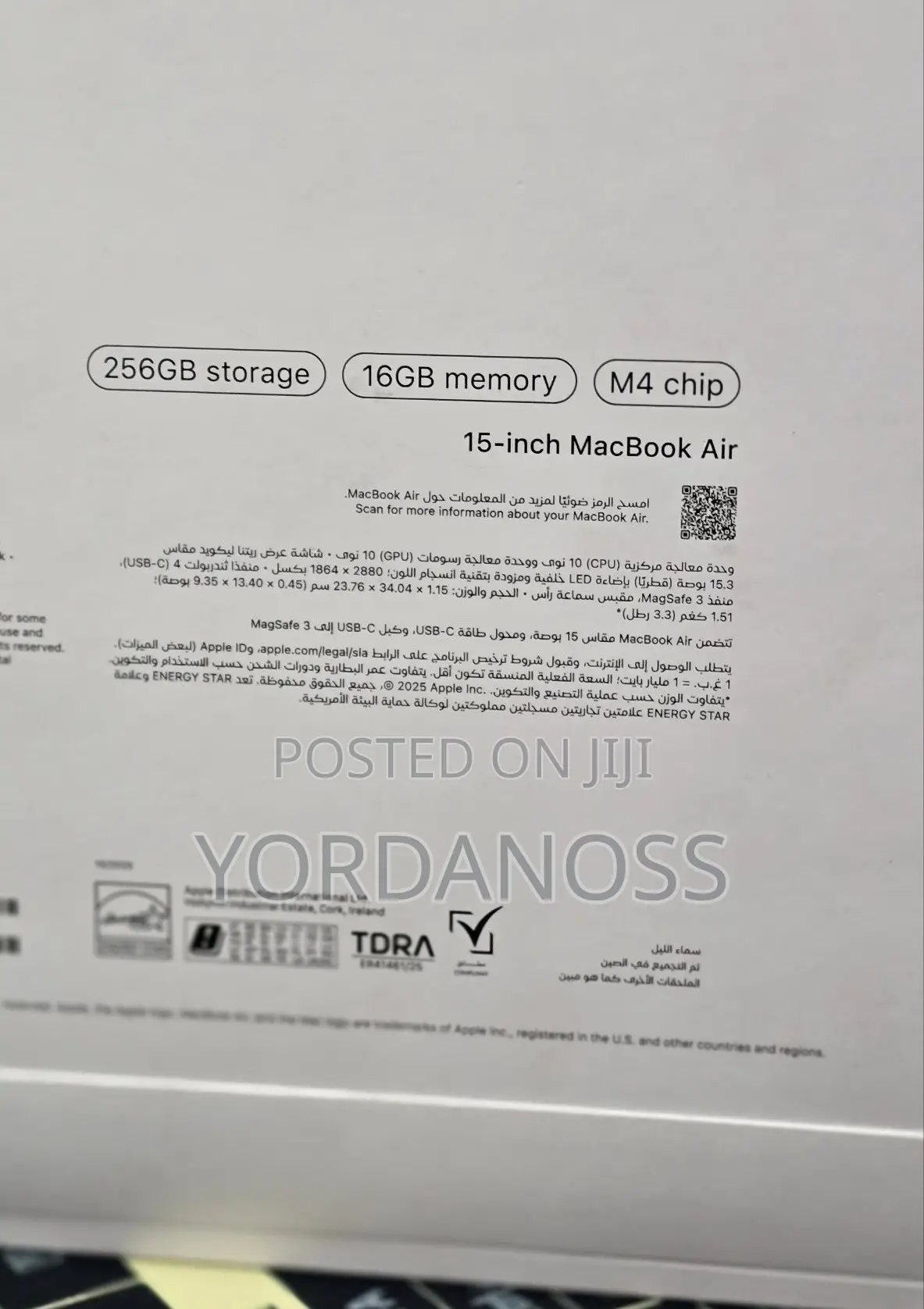 New Laptop Apple MacBook Air 2026 M5 16GB Apple M5 SSD 256GB