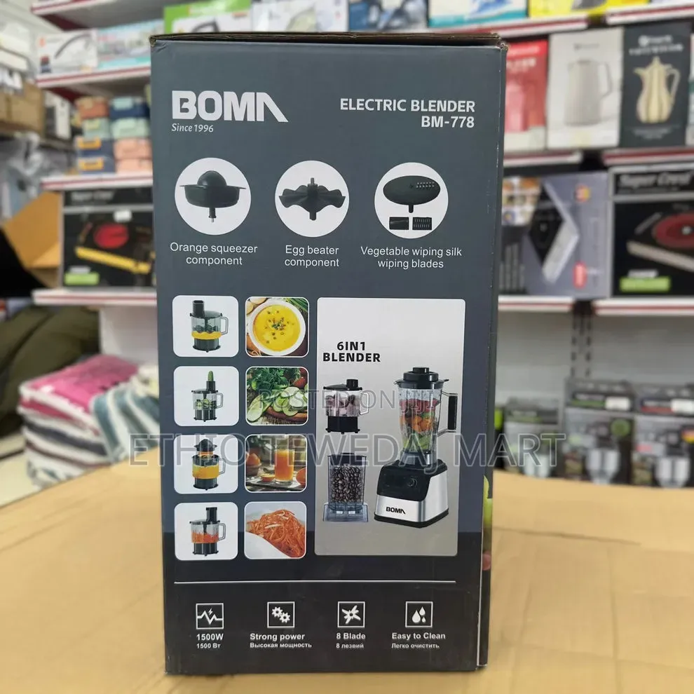 Boma 6 in 1 Electric Blender Set – 4l