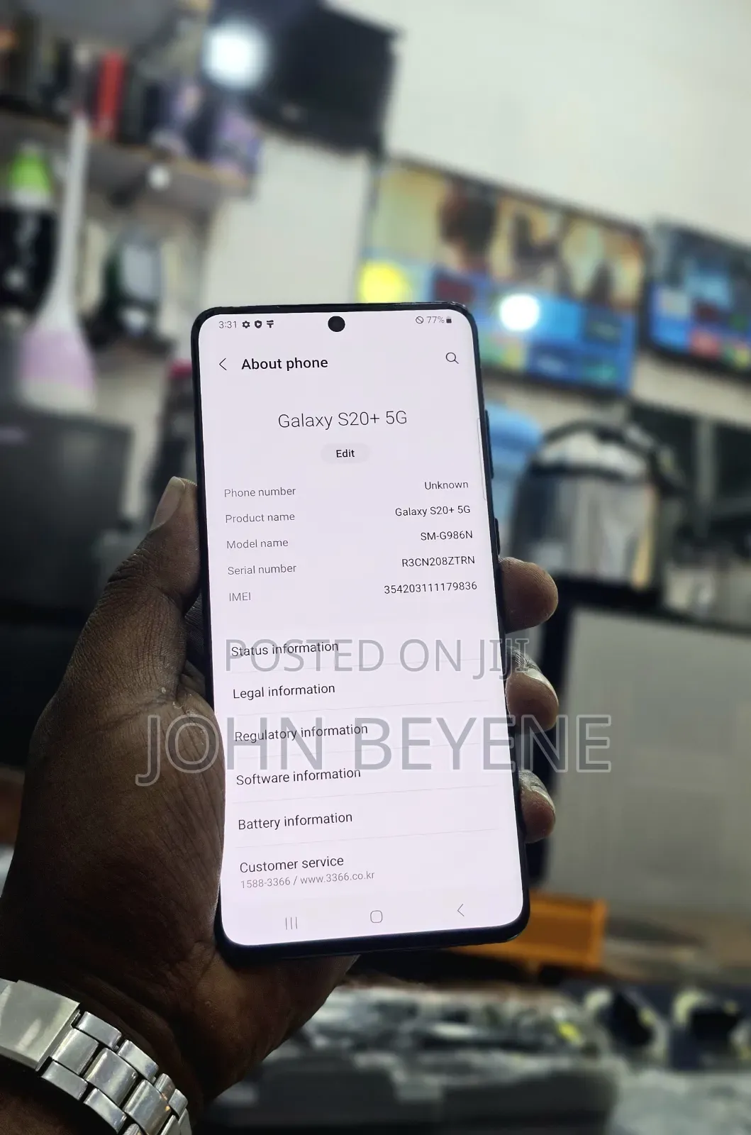 New Samsung Galaxy S20+ 5G 256 GB Black