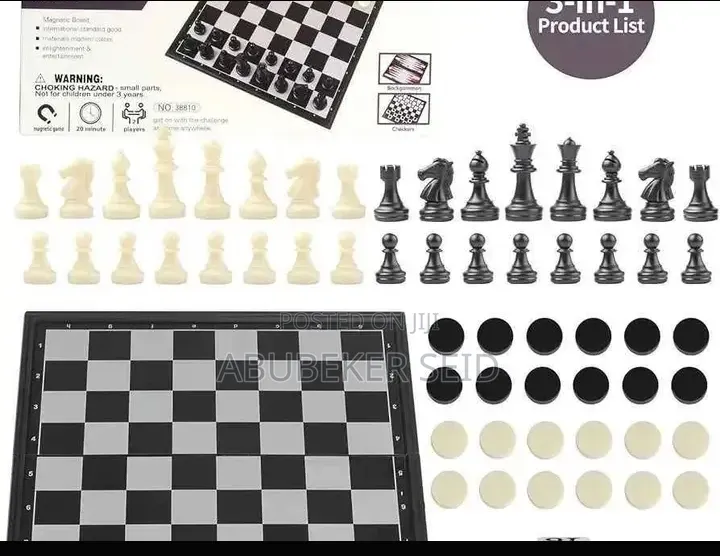 Magnetic Game 3 in One (Chess,Chekeres,Backgammon )