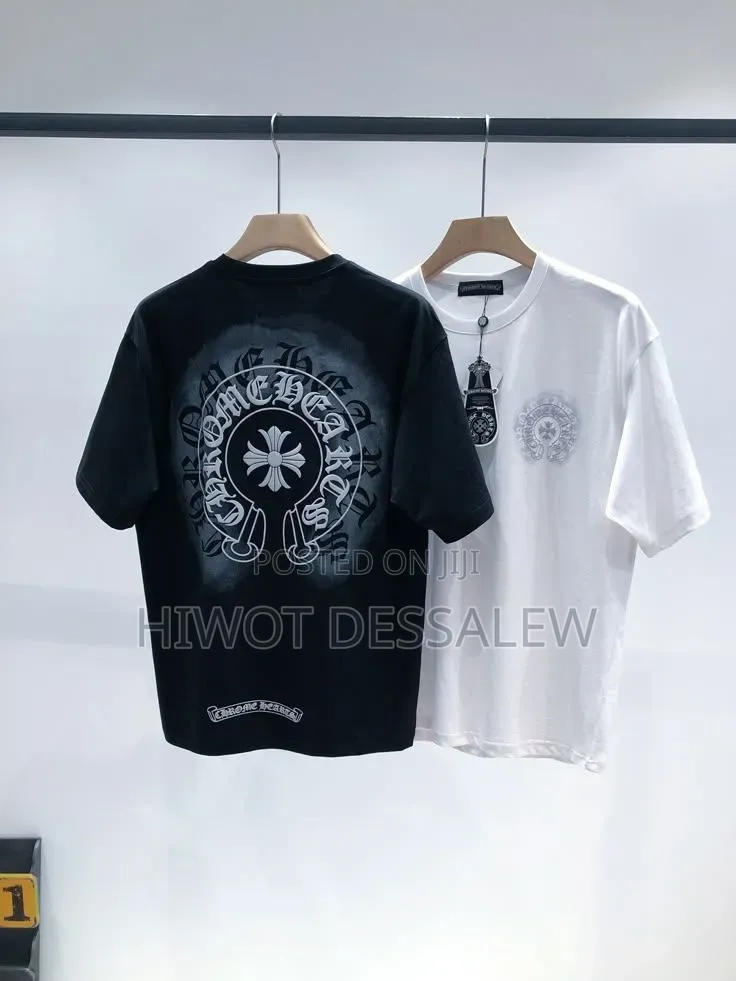 Polo T-Shirt and Chrome Heart T-Shirt