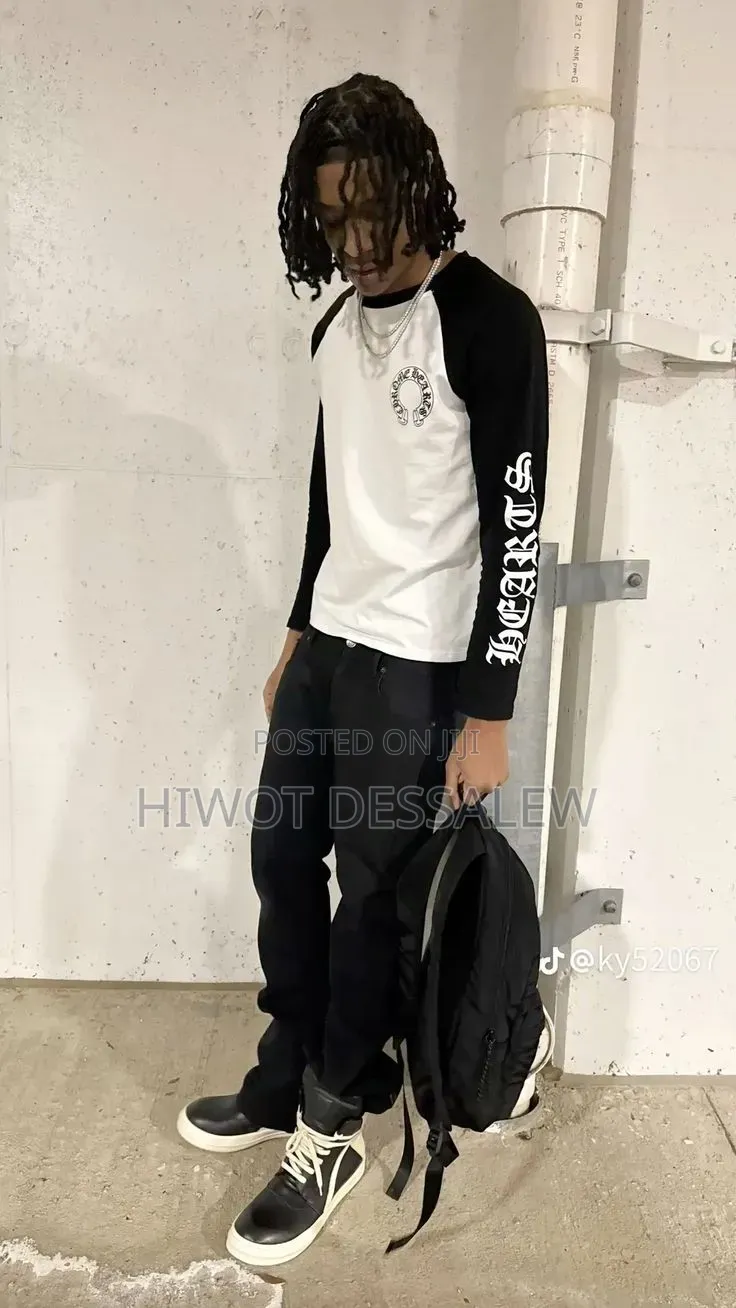 Polo T-Shirt and Chrome Heart T-Shirt