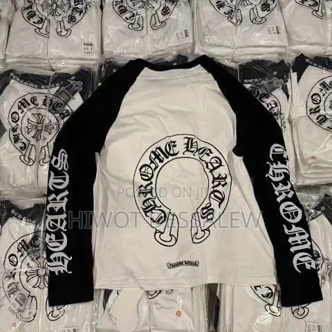 Polo T-Shirt and Chrome Heart T-Shirt