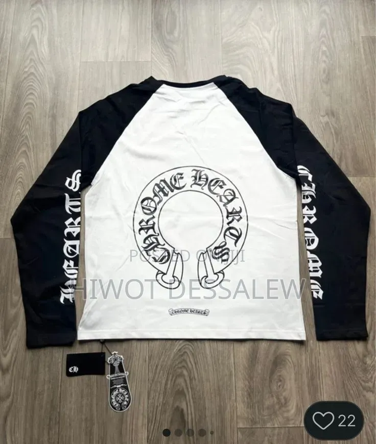Polo T-Shirt and Chrome Heart T-Shirt