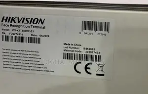 Hikvision Ultra Series Face Recognition Access Terminal Wall-mounted