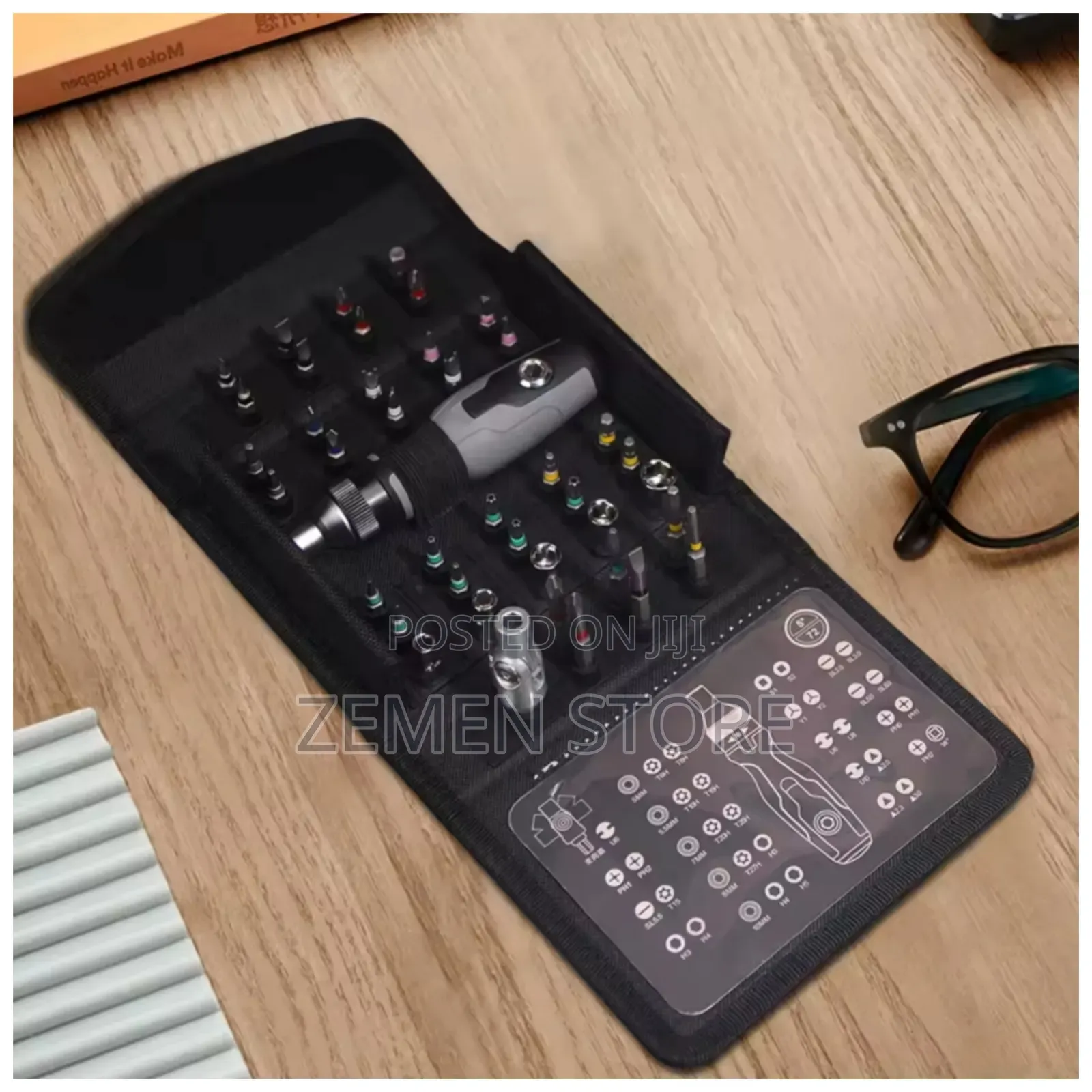 41-in-1 Precision Ratchet Screwdriver Tool Set ሁለገብ የጥገና ካዝና