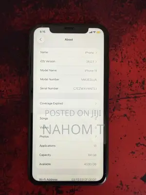 Apple iPhone 11 64 GB Black