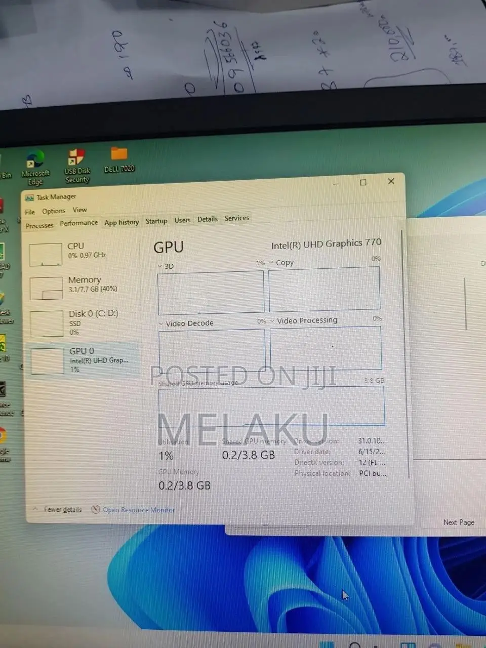 New Desktop Computer Dell Optiplex 7020 8GB Intel Core i5 SSD 1T