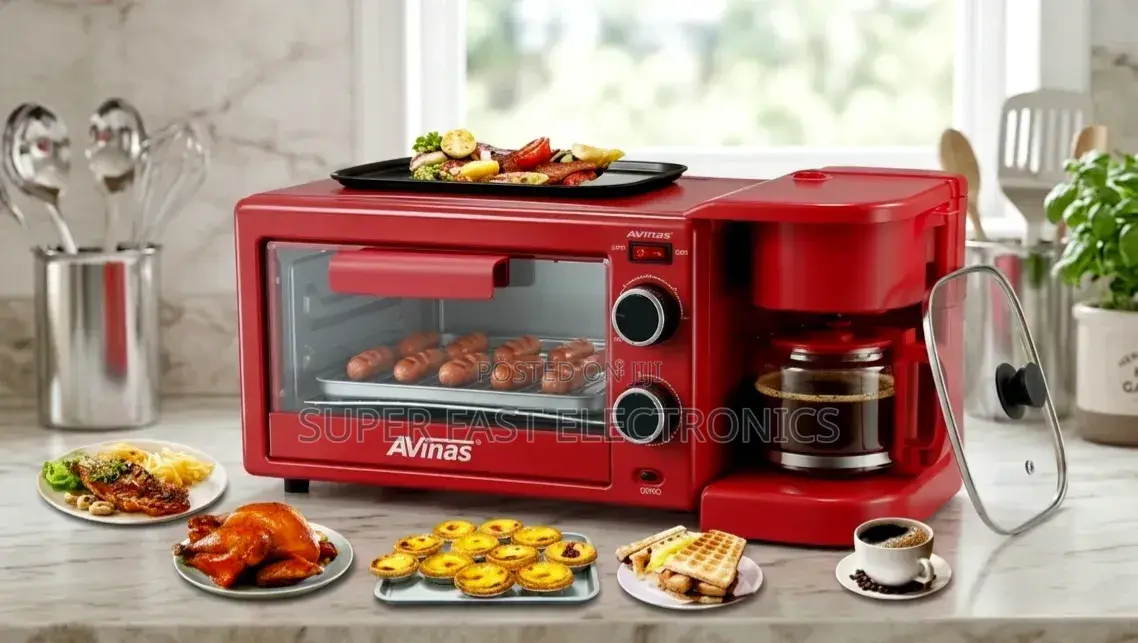 Avinas Breakfast Machine16l 3 in 1–850wtoaster Oven, Coffee Maker