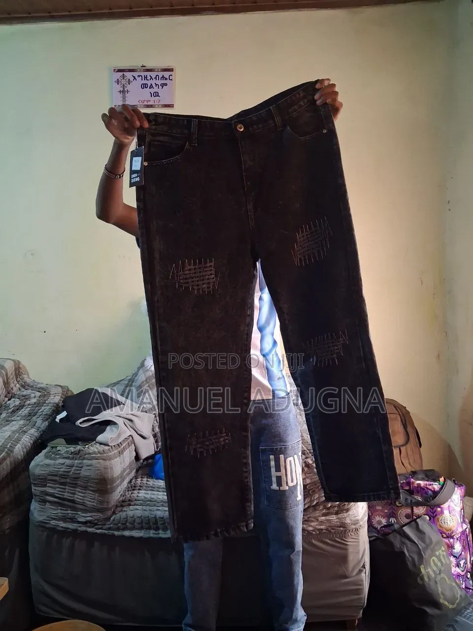 Quality Baggy Stock Jeans Size 33 34 36 38 Price 2700