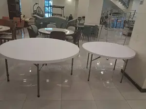 120cm Diameter Heavy Duty Folding Table
120 ሳንቲ ሜትር የፕላስቲክ ታጣፊ ጠረጴዛ