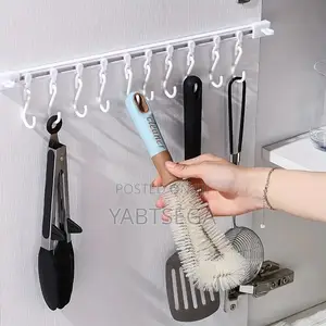 Sliding S-hooks For Kitchen Cabinet