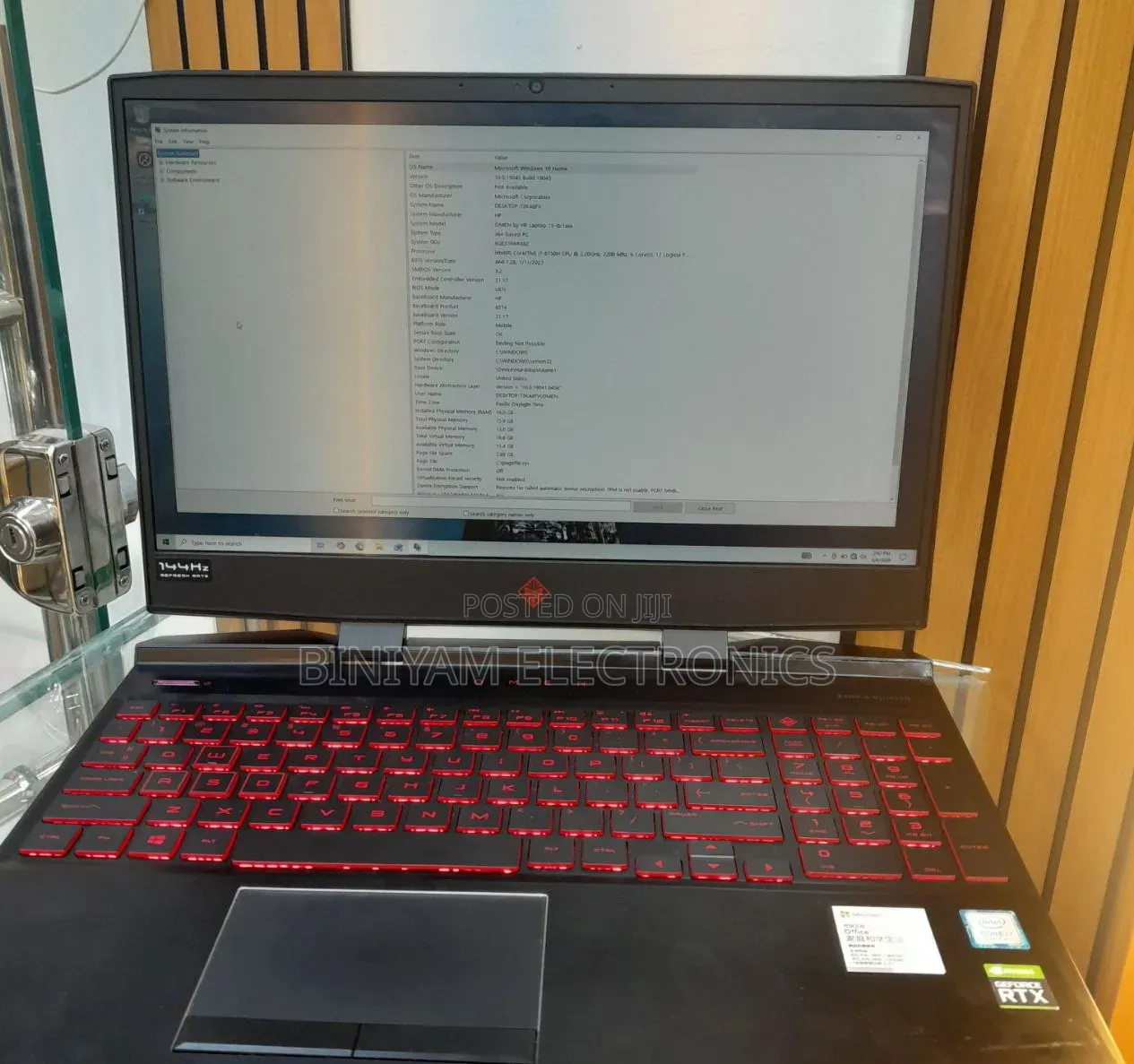 New Laptop HP Omen X 16GB Intel Core i7 SSD 512GB