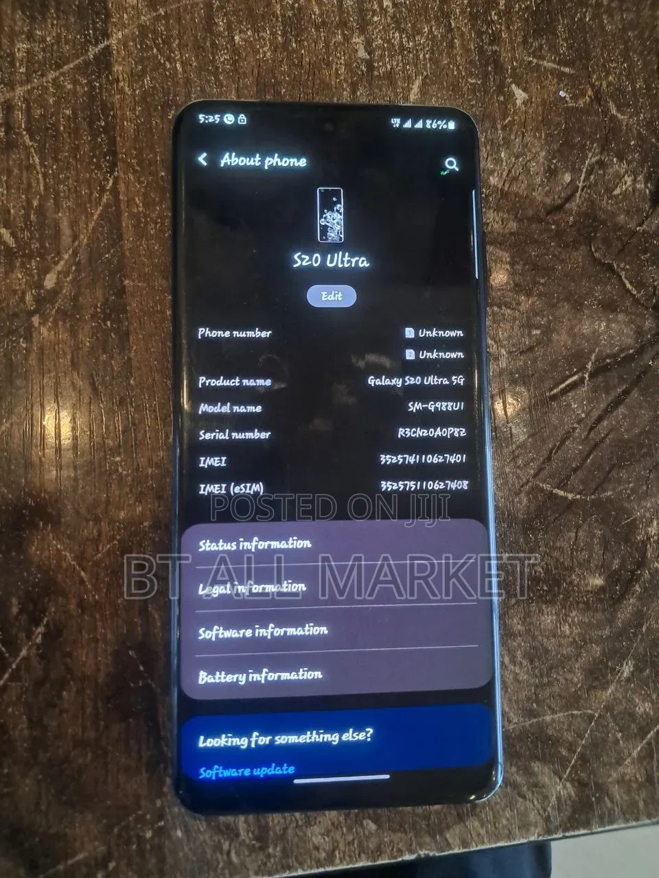 Samsung Galaxy S20 Ultra 128 GB Black
