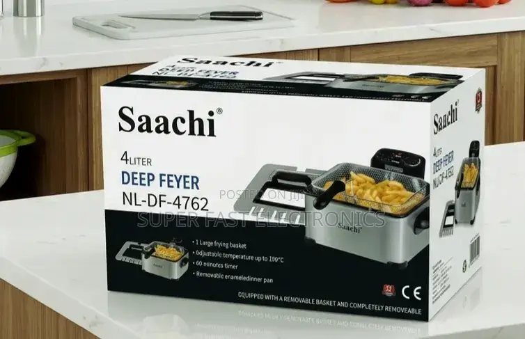 Saachi Deep Fryer 4l–Large Capacity Electric Deep Fryer Temperature