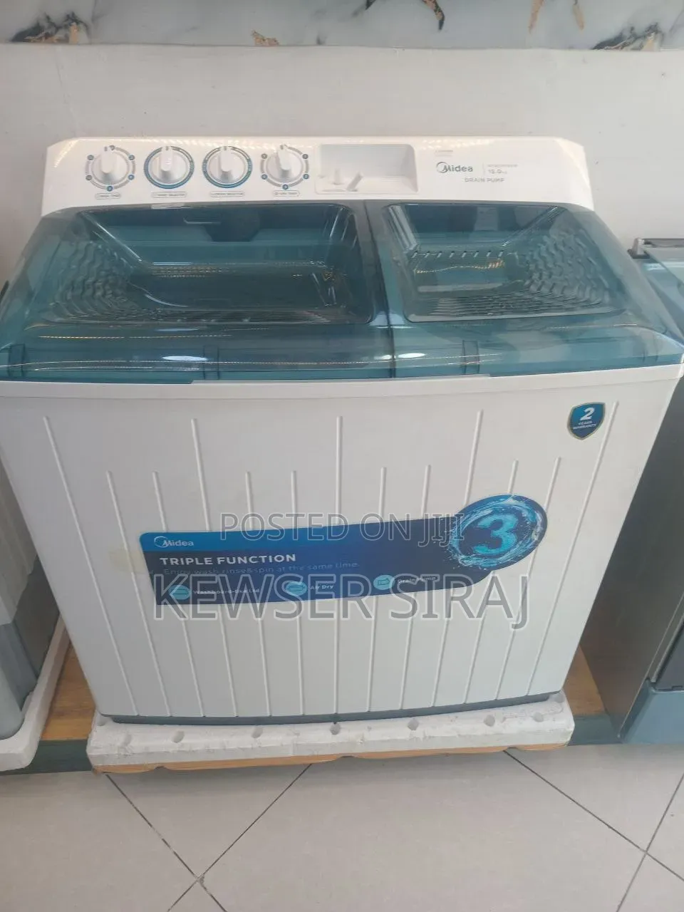 ሚዲያ 14kg Washing Machine Manual System