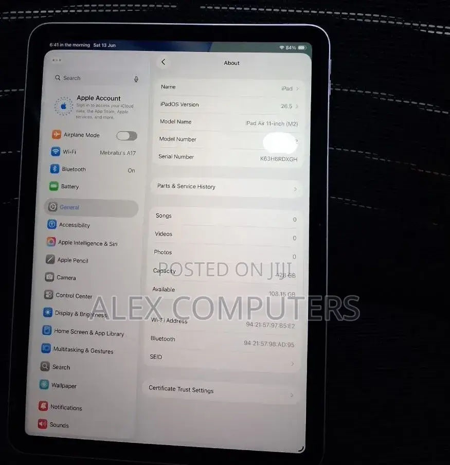New Apple iPad Pro 128 GB Silver