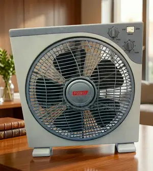 Proud 12-Inch Box Fan – 3-Speed Quiet Cooling Fan With 60-Minute Timer