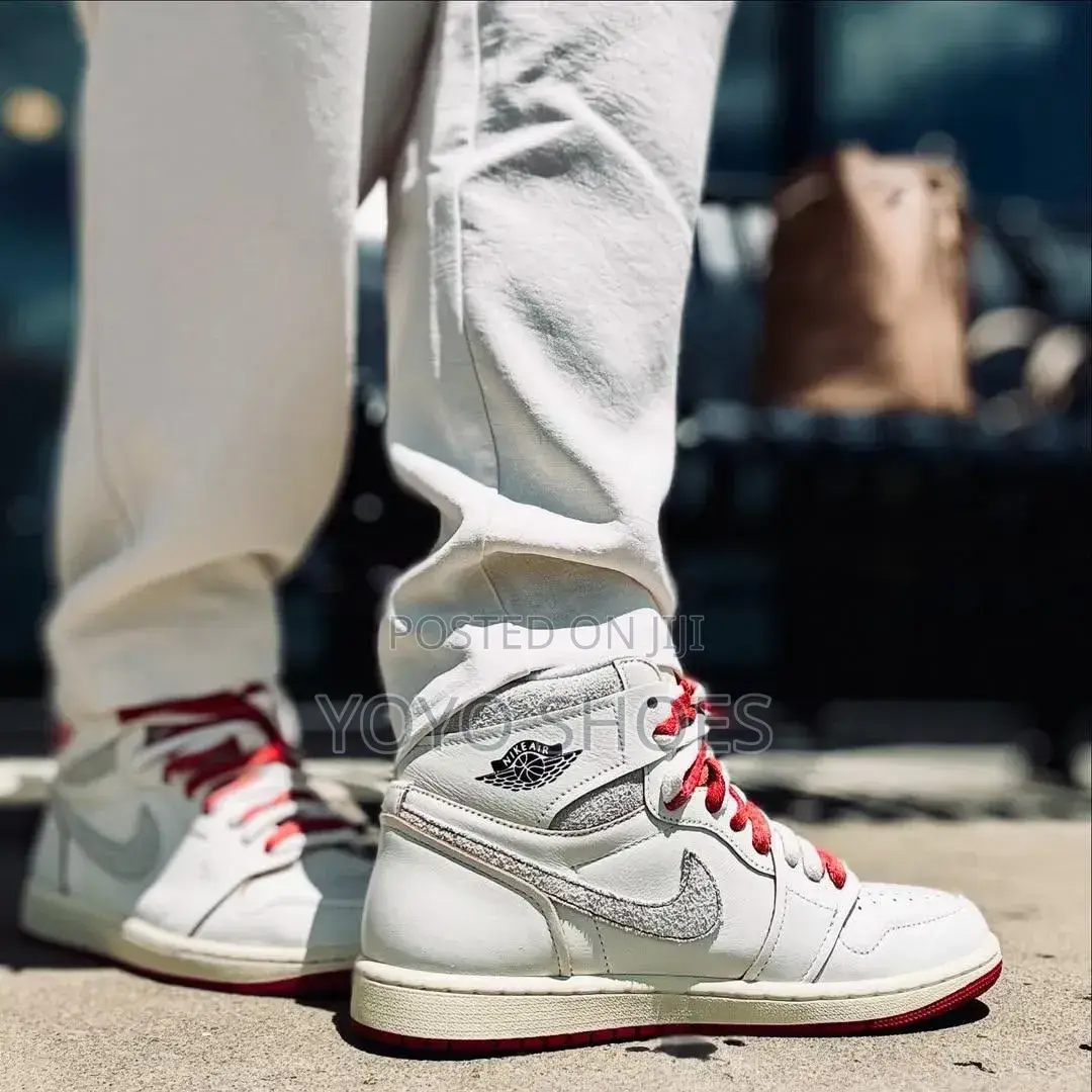Nike Air Jordan1og "Rare Air" Sneakers "Sail/Cinnabar-Light Bone"