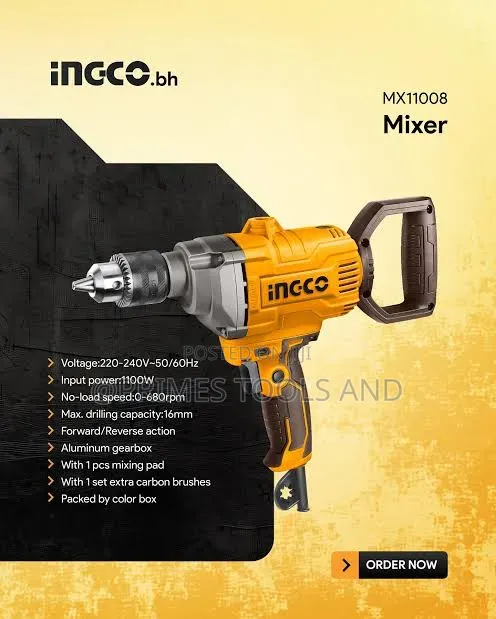 Ingco 1100w Electric Mixer Drill 16mm | Heavy