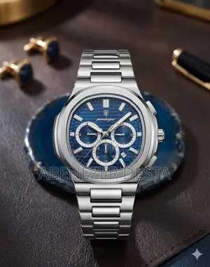Poedagar 834 Men's Business Wristwatch Featuring a Stainless Steel Cas