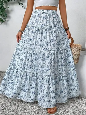 Printed Maxi Skirt