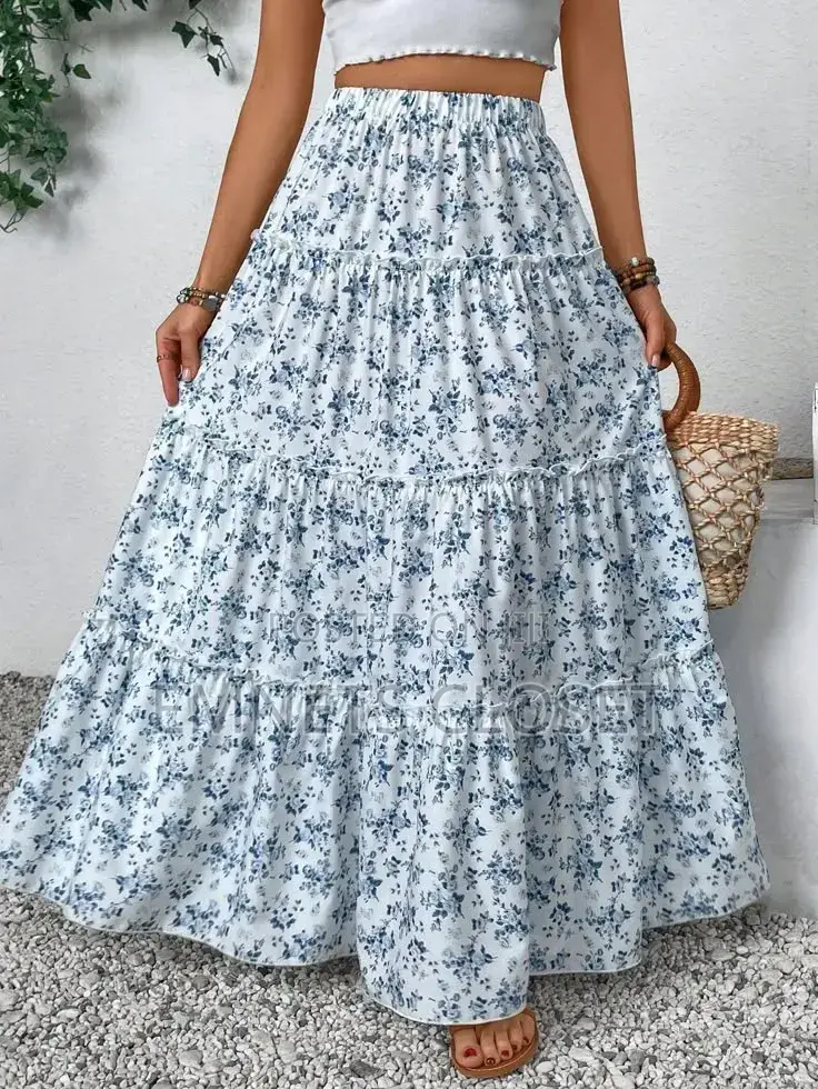 Printed Maxi Skirt