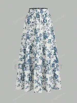 Printed Maxi Skirt
