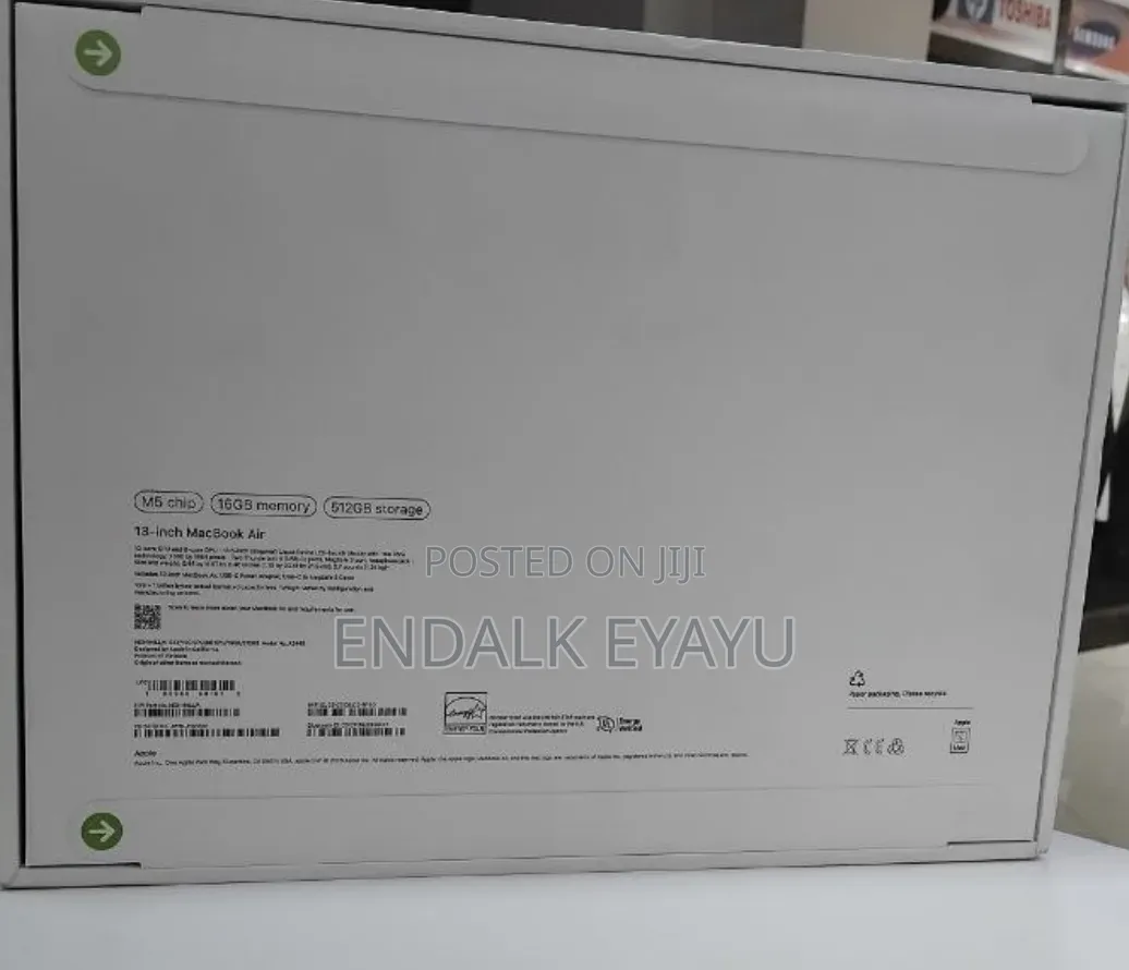 New Laptop Apple MacBook Air 2026 M5 16GB Apple M3 SSD 512GB