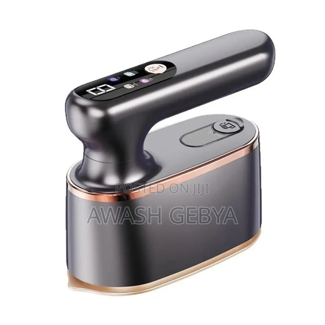 Handheld Steam Iron With LCD Display and 180 Degree Rotating Handle