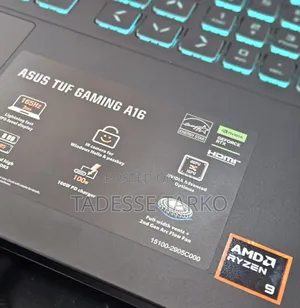 New Laptop Asus TUF Gaming A16 32GB AMD Ryzen 9 SSD 1T