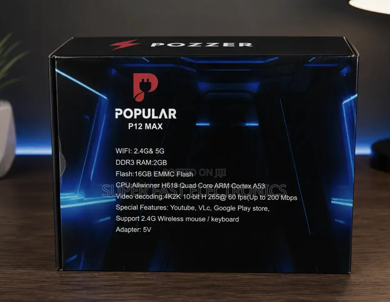 Popular P12 Max Android Tv Box – Ultra Hd Smart 2gb Ram + 16gb Rom)
