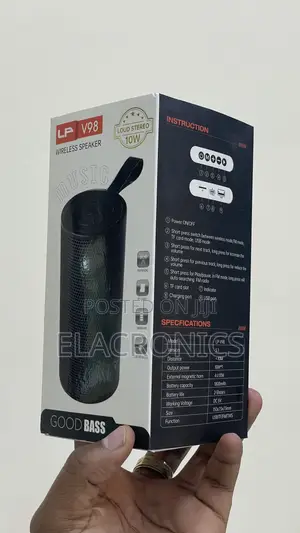 Portable Bluetooth Speaker Lp V98 | 10w Bass | Fm / Usb / Tf