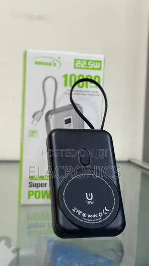 10000mah Wireless Ruggas Power Bank | 22.5w Fast Charge