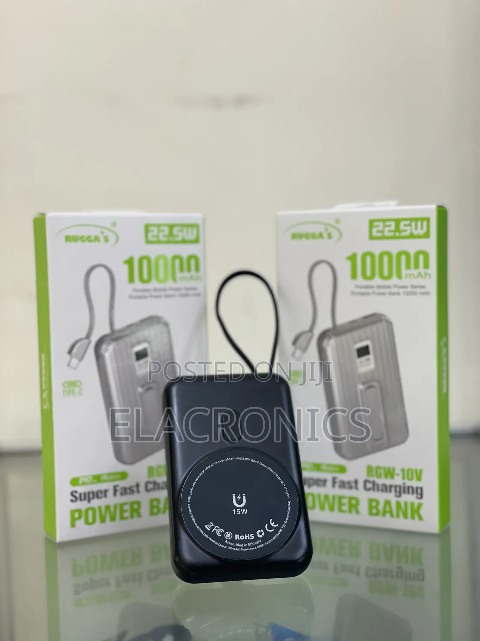 Wireless Power Bank 10000mah | 22.5w Fast Chargi