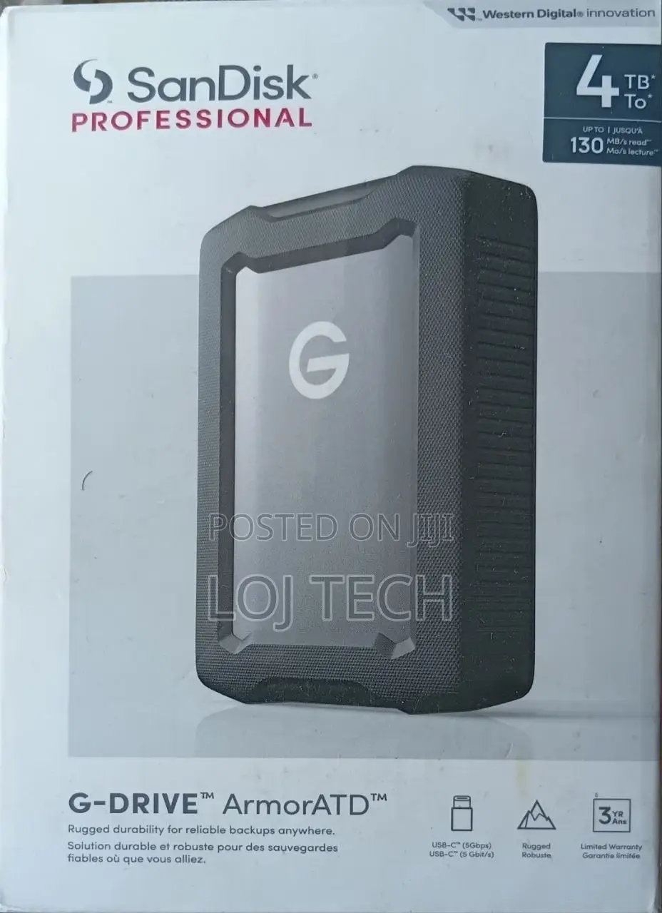 4tb Sandisk G-Drive Armoratd