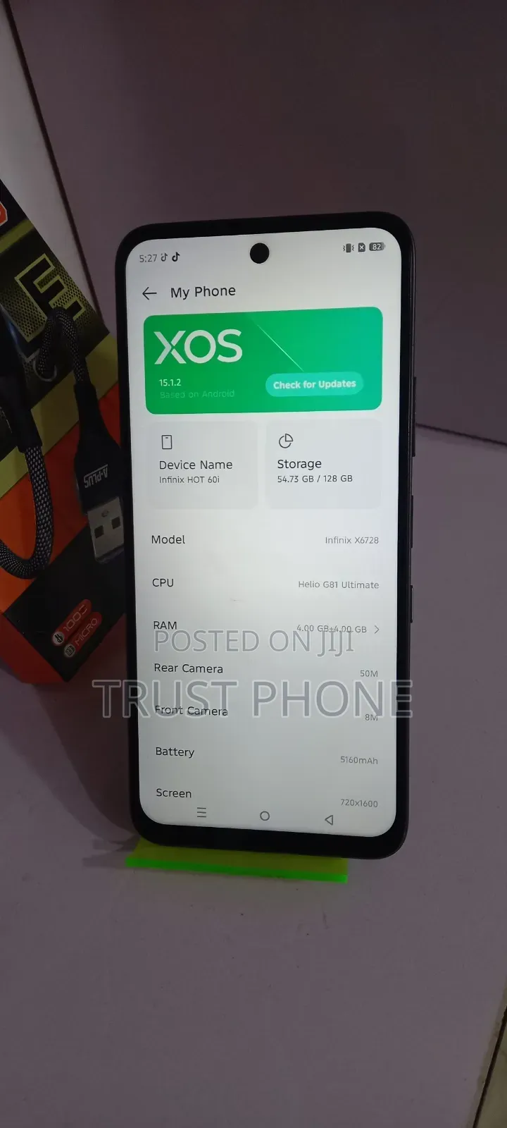 New Infinix Hot 60i 128 GB Blue